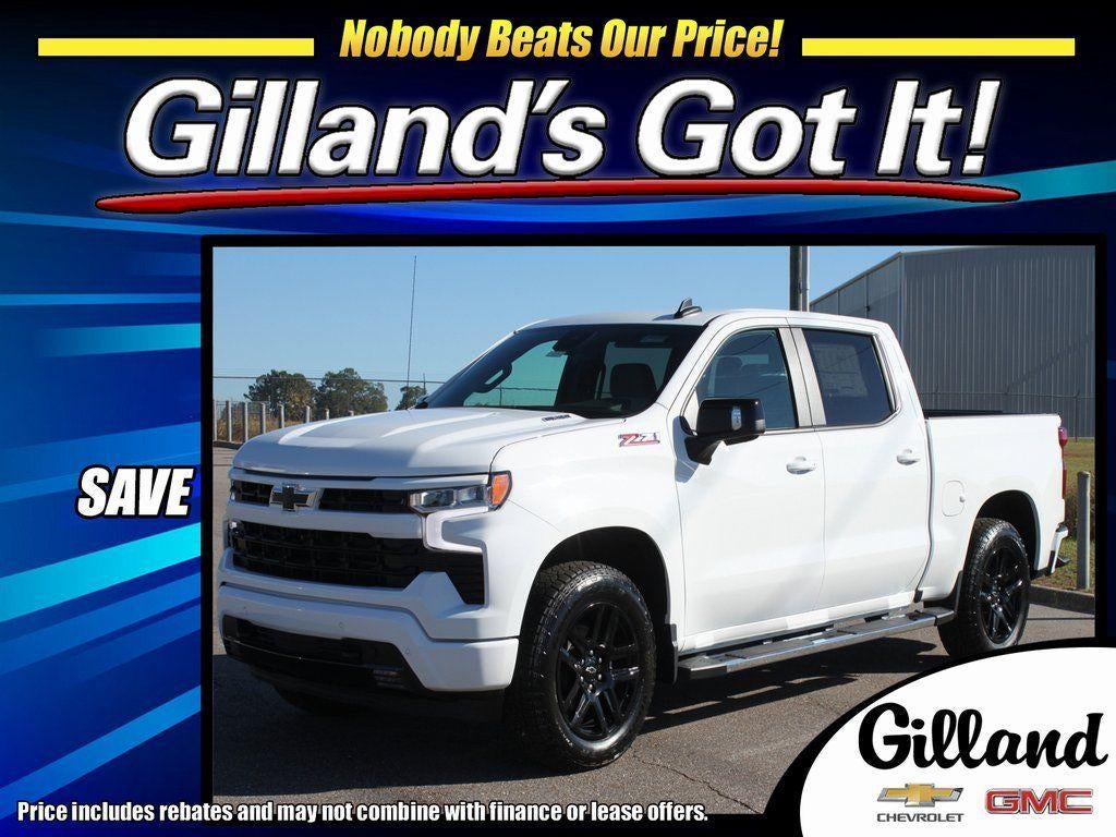 2026 Chevrolet Silverado 1500 RST in Summit White — front three-quarter view