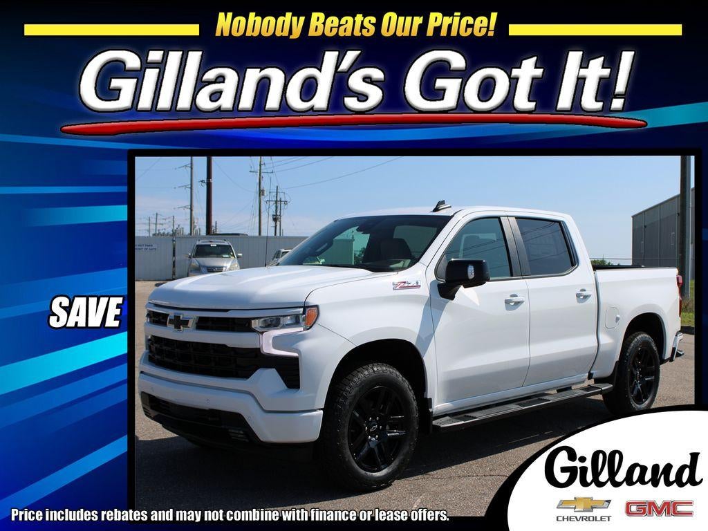 2026 Chevrolet Silverado 1500 RST in Summit White — front three-quarter view