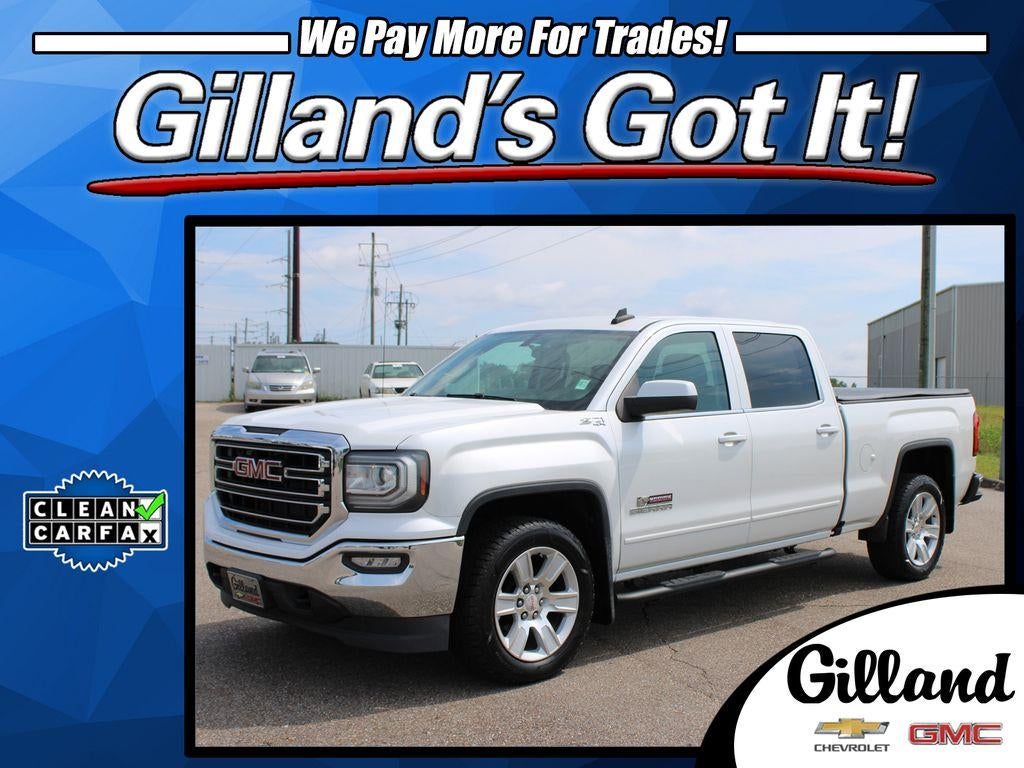 2016 GMC Sierra 1500 SLE in White Frost Tricoat — front three-quarter view