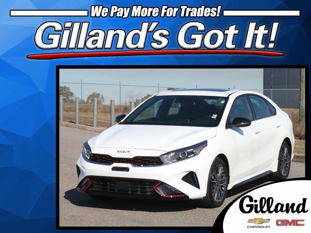 2024 Kia Forte GT-Line in White — front three-quarter view