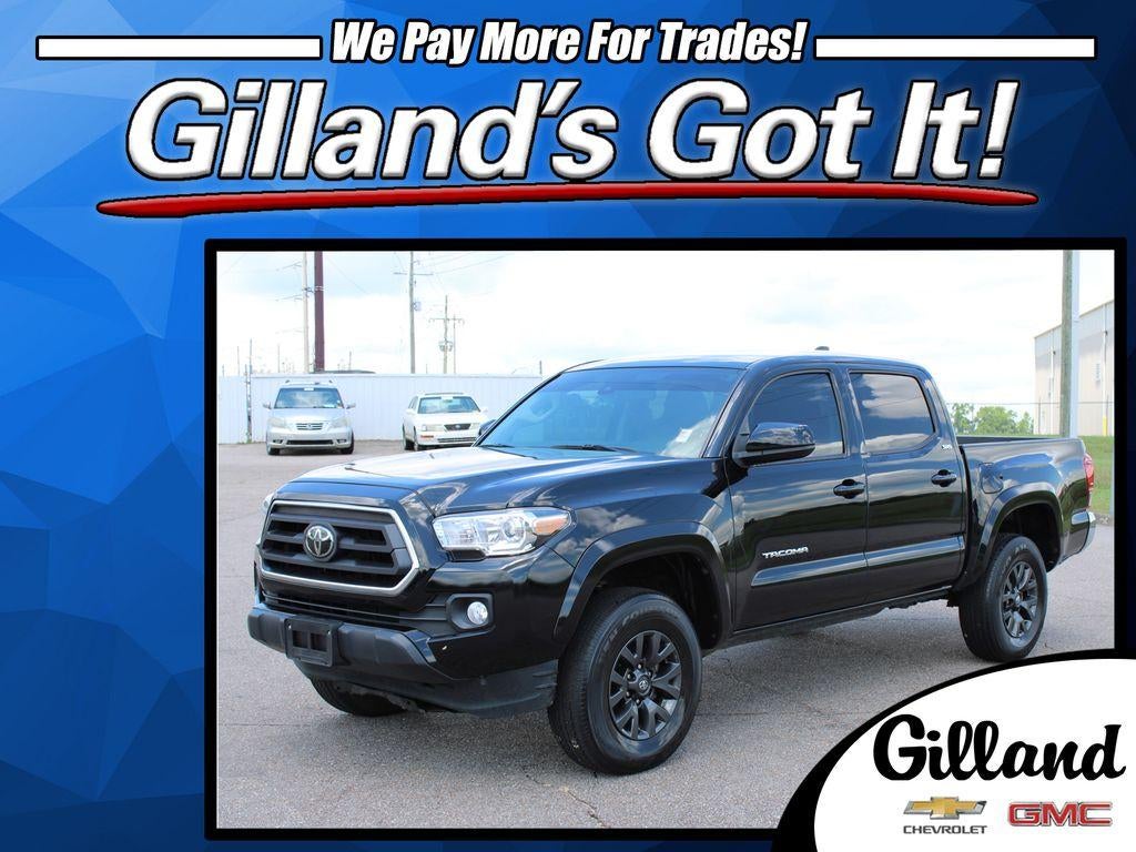 2023 Toyota Tacoma 4WD SR in Black — front three-quarter view