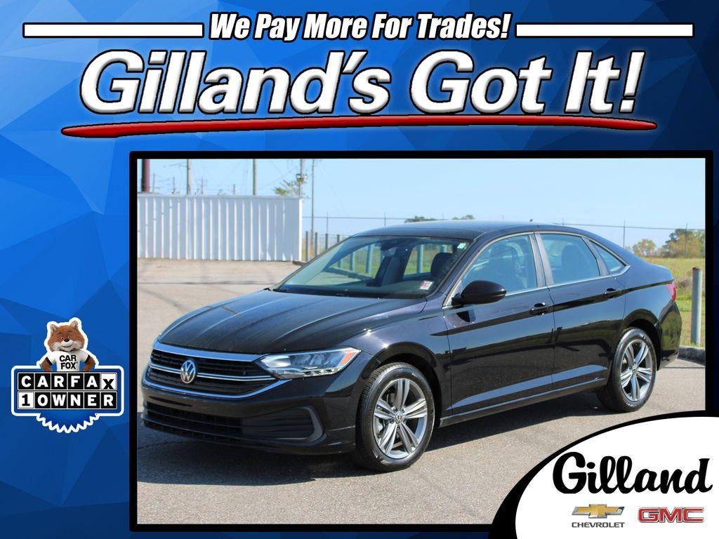 2024 Volkswagen Jetta SE in Black — front three-quarter view