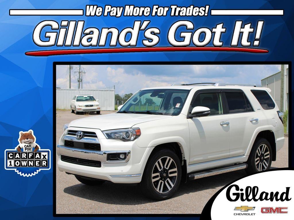 2022 Toyota 4Runner Limited in White — front three-quarter view