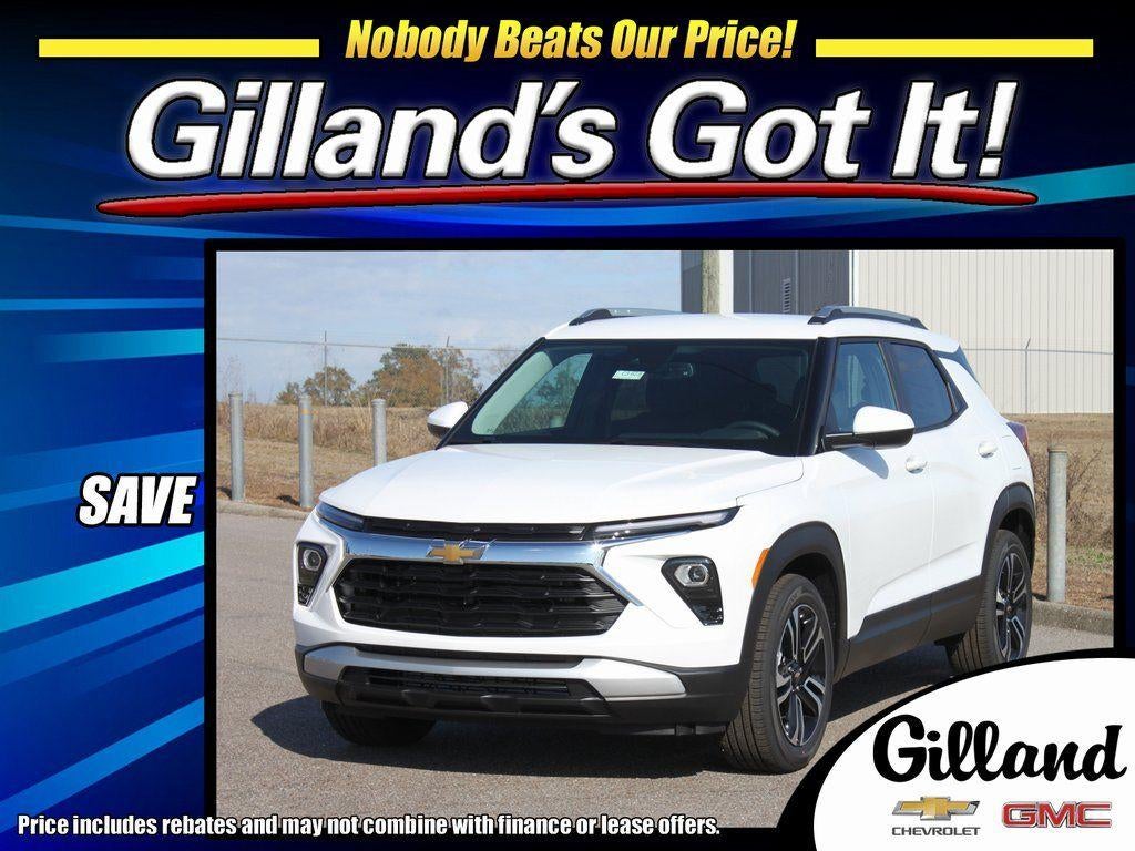 2026 Chevrolet Trailblazer LT in Summit White — front three-quarter view