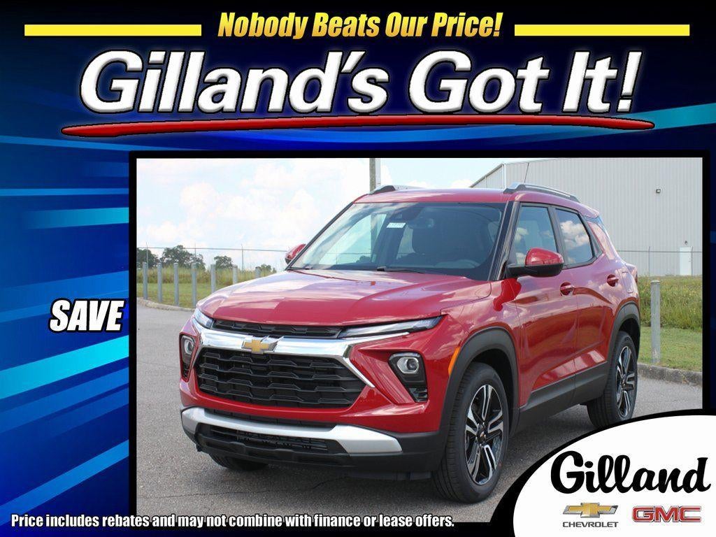 2026 Chevrolet Trailblazer LT in Apex Red — front three-quarter view